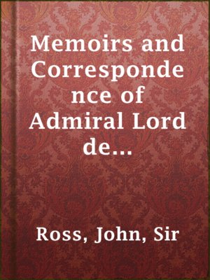 cover image of Memoirs and Correspondence of Admiral Lord de Saumarez, Vol. I